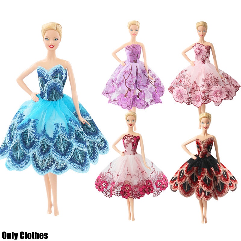 Đầm công chúa BJD30cm cho búp bê