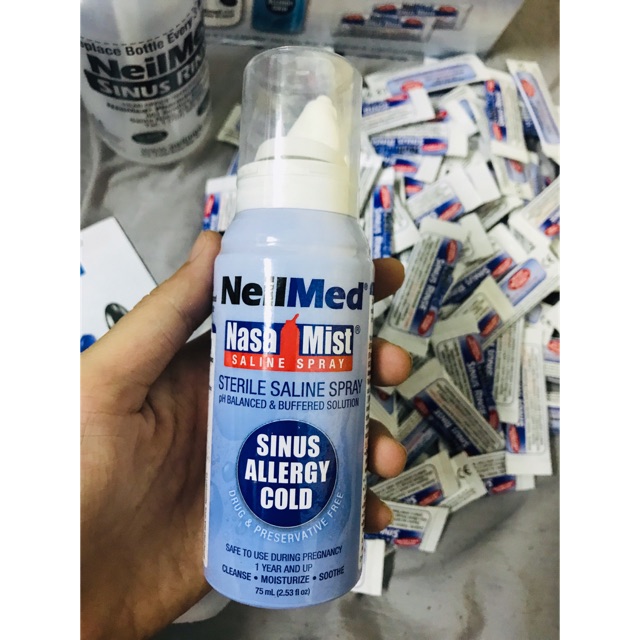 Bình xịt mũi neilmed 75ml (hàng tách set)