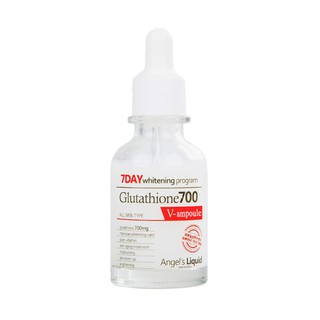 Serum dưỡng trắng sang da mờ thâm Angel's Liquid 7day Whitening Program Glutathione 700 V-amoule serum 30ML