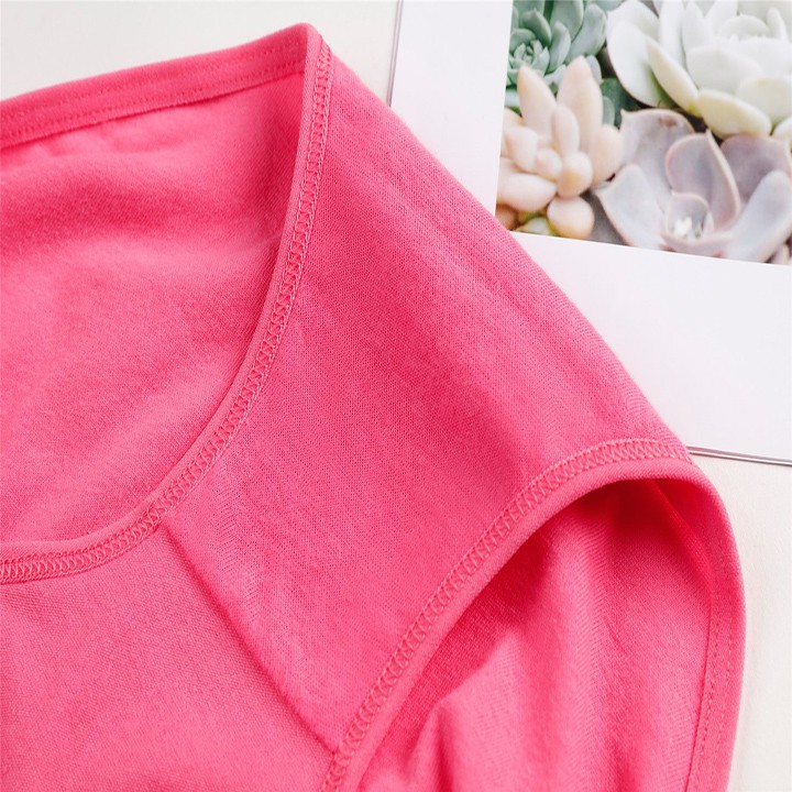 Sét 04 quần Lót Cotton trơn Quảng Châu kháng khuẩn xuất Nhật Q1