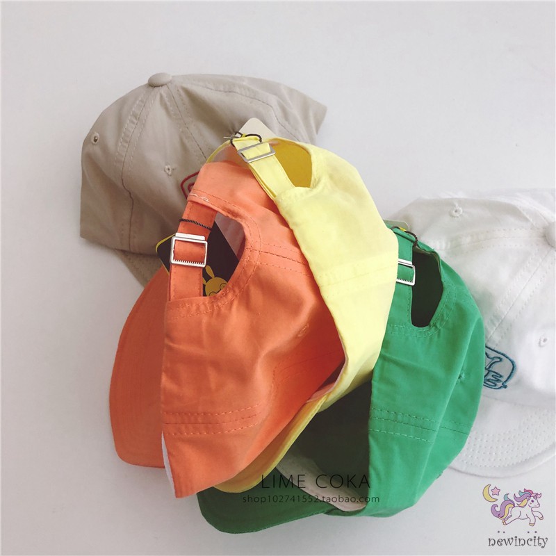 Mũ Lưỡi Trai Thêu Chữ Phong Cách Hàn Quốc Cho Bé