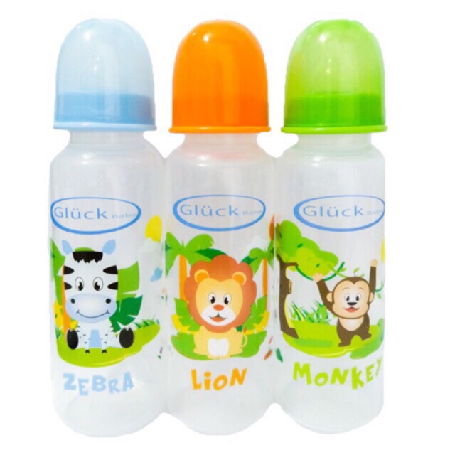 Bộ 3 bình sữa thái lan nhựa PP 250ml ( gluck baby)