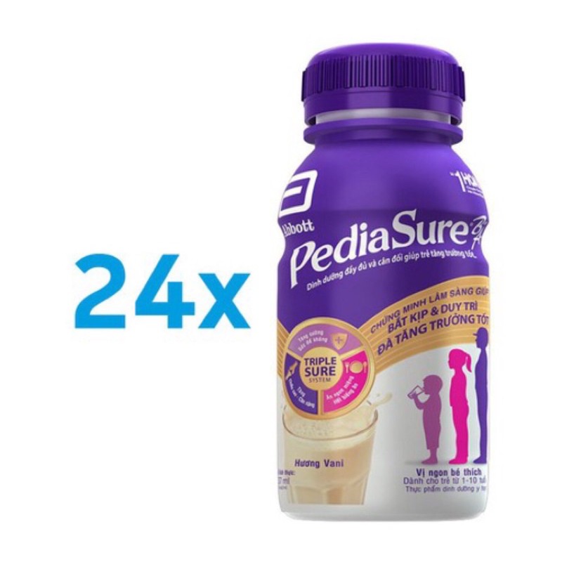 Thùng 24 chai sữa nước Pediasure Vani 237ml