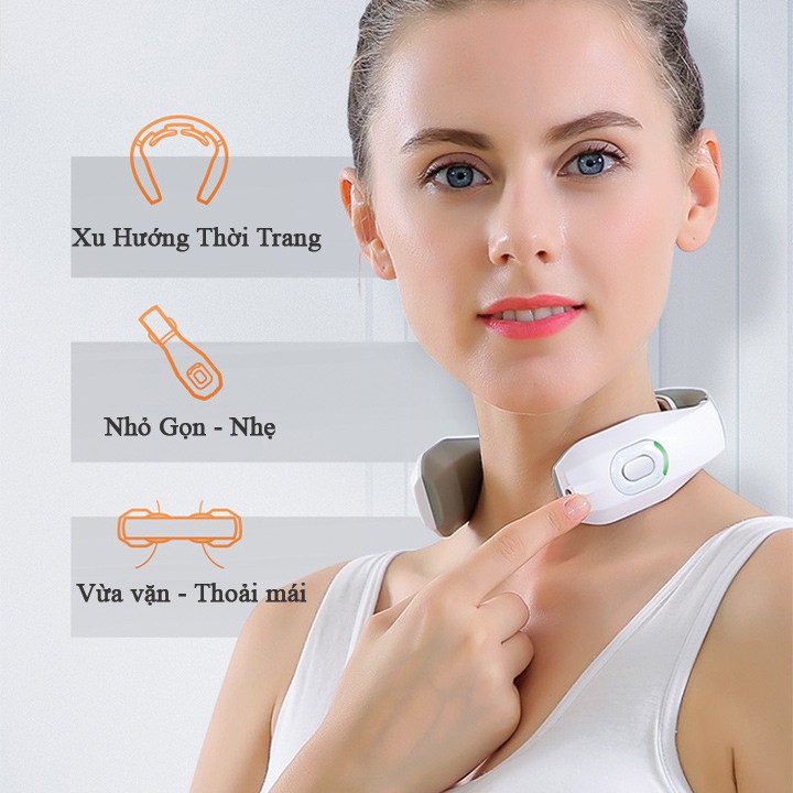 Máy massage cổ Huawei Hilink Jeeback G6 massage 3 cấp nhiệt, 4 khu vực, siêu nhỏ gọn, kết nối App, 10 cường độ mạnh mẽ
