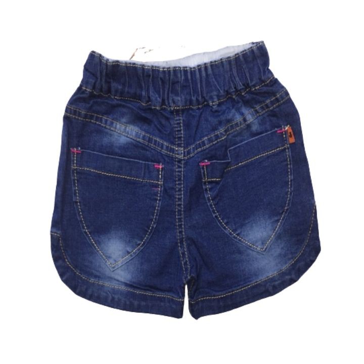 Quần short jean bé gái thêu mèo từ 6-20kg. Chất liệu jean lưng thun co giãn thoải mái - Tomchuakids.