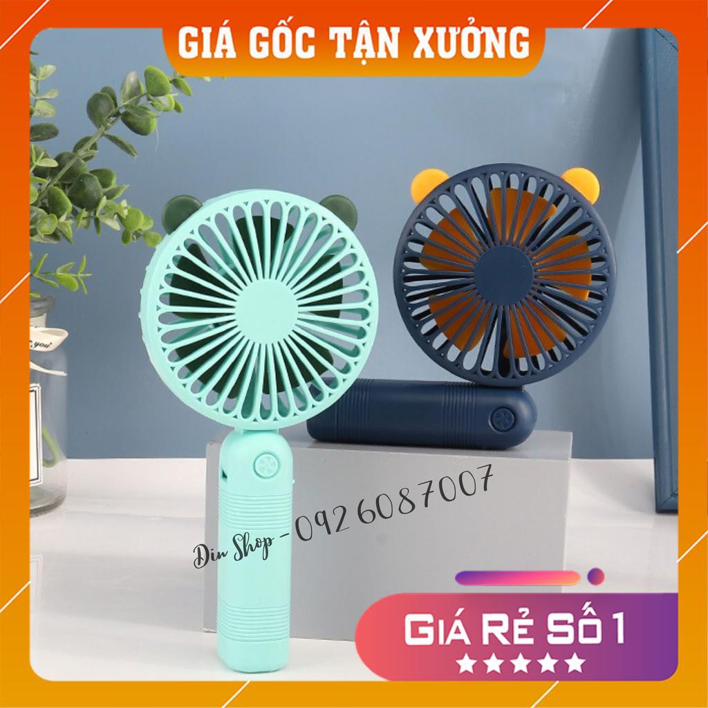 Quạt Cầm Tay 🦋Hàng Nhập Khẩu🦋 Quạt mini cầm tay tích điện gấp gọn có cổng sạc USB nhiều màu sắc | BigBuy360 - bigbuy360.vn