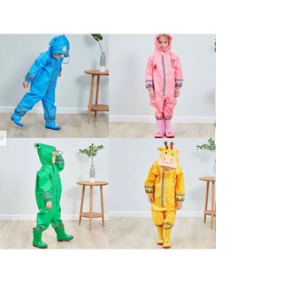 Áo mưa trẻ em hình thú cho bé từ 2-10 tuổi