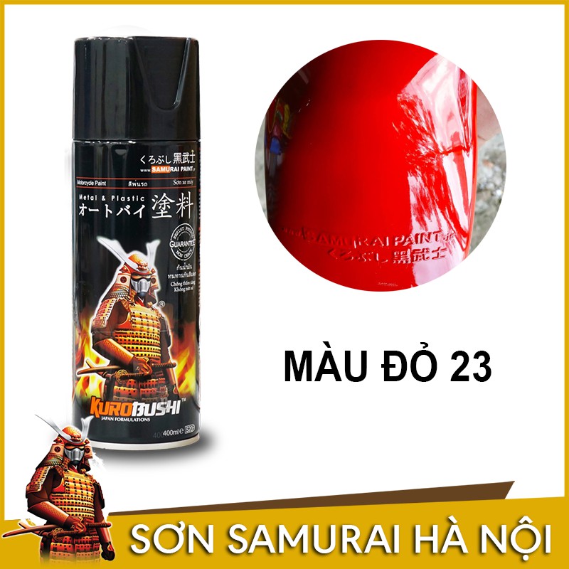 Chai Sơn Samurai Màu đỏ 23