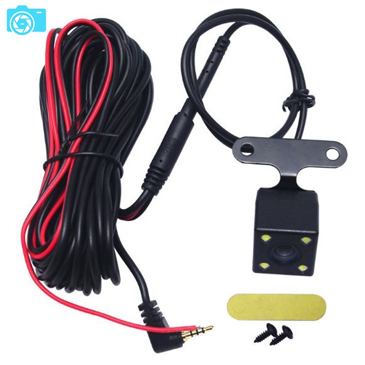 Camera lùi lắp cho camera hành trình, loại 4 led, jack 2.5, 5 chân, dây tín hiệu dài 5.5m | BigBuy360 - bigbuy360.vn