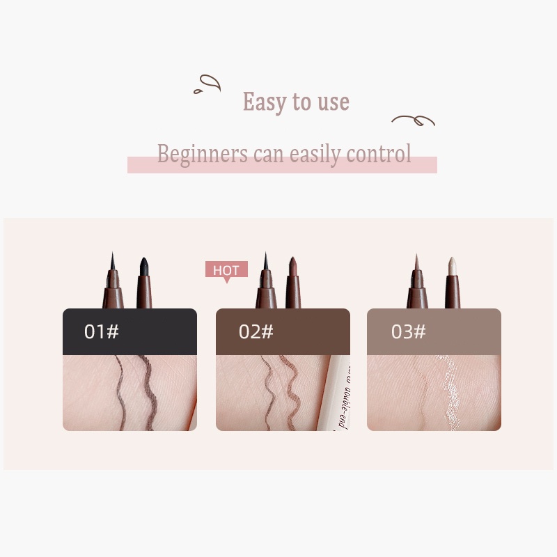 ✨✨Bút kẻ mắt 2 đầu Maxfine Eyeliner ngòi bút siêu mảnh chống nước, chống trôi