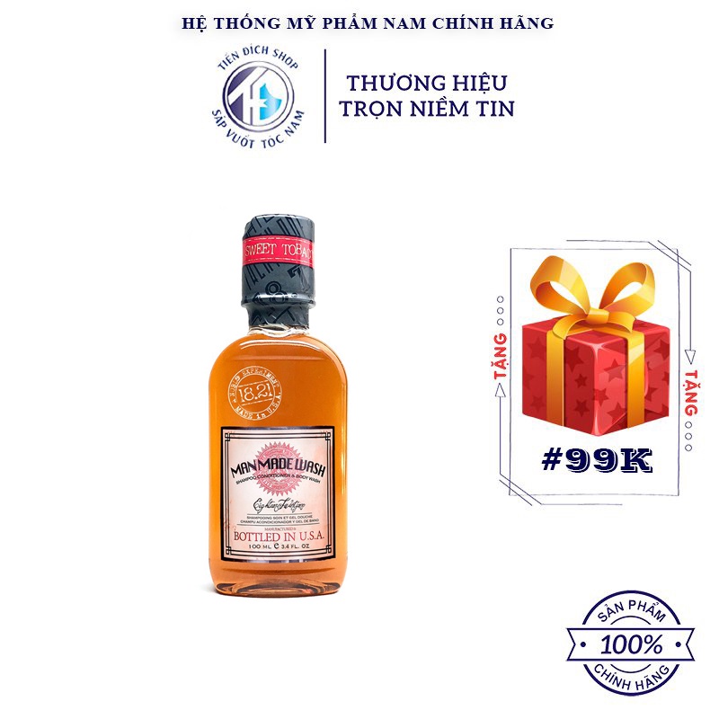 18.21 Man Made Wash 100ml – Sweet Tobacco