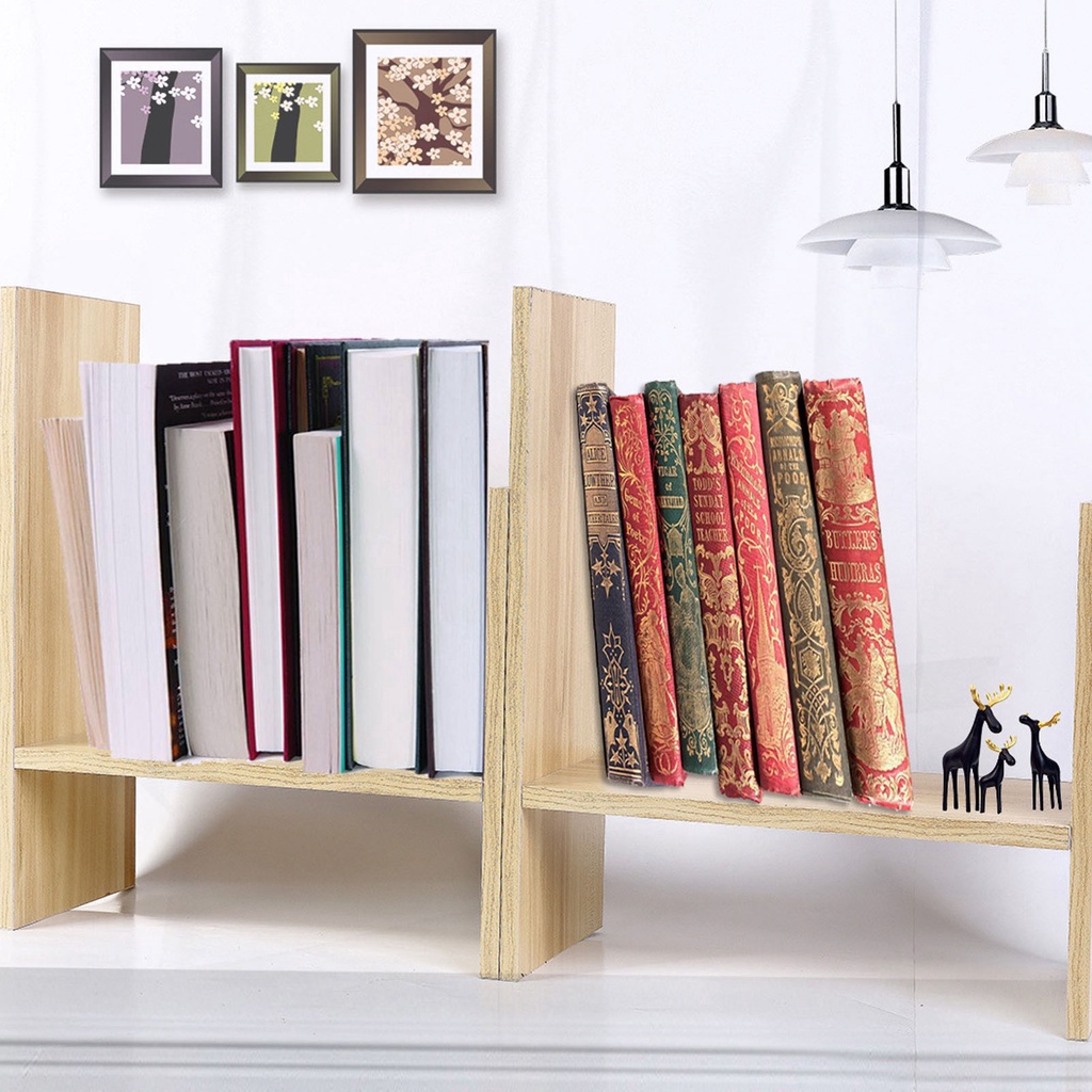 Hàng HOT Kệ Sách Để Bàn Kệ Sách Gỗ Để Bàn Lắp Ghép Đa Năn Thiết Kế Đơn Giản Hiện Đại【Carbon070】