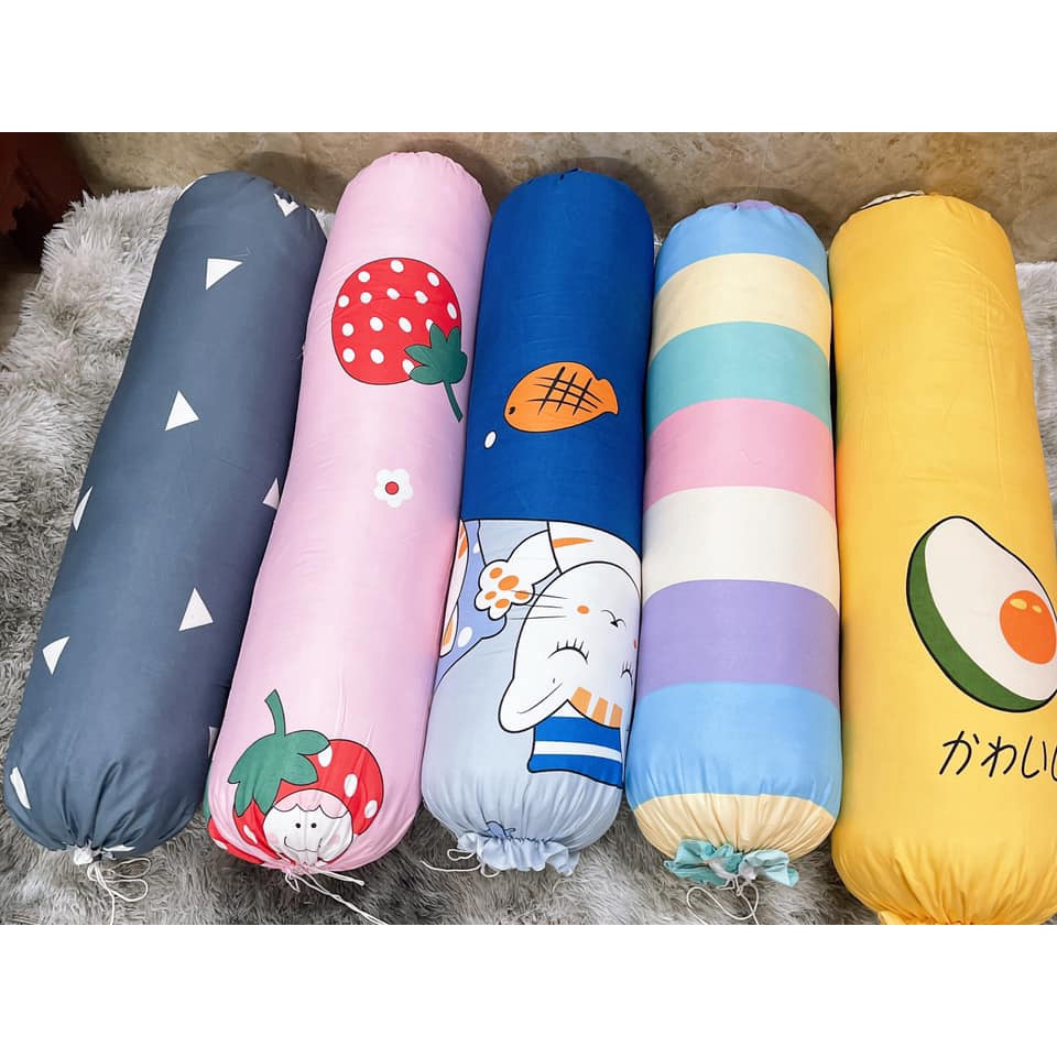 Vỏ gối ôm poly cotton nhiều mẫu đẹp (Được chọn mẫu)