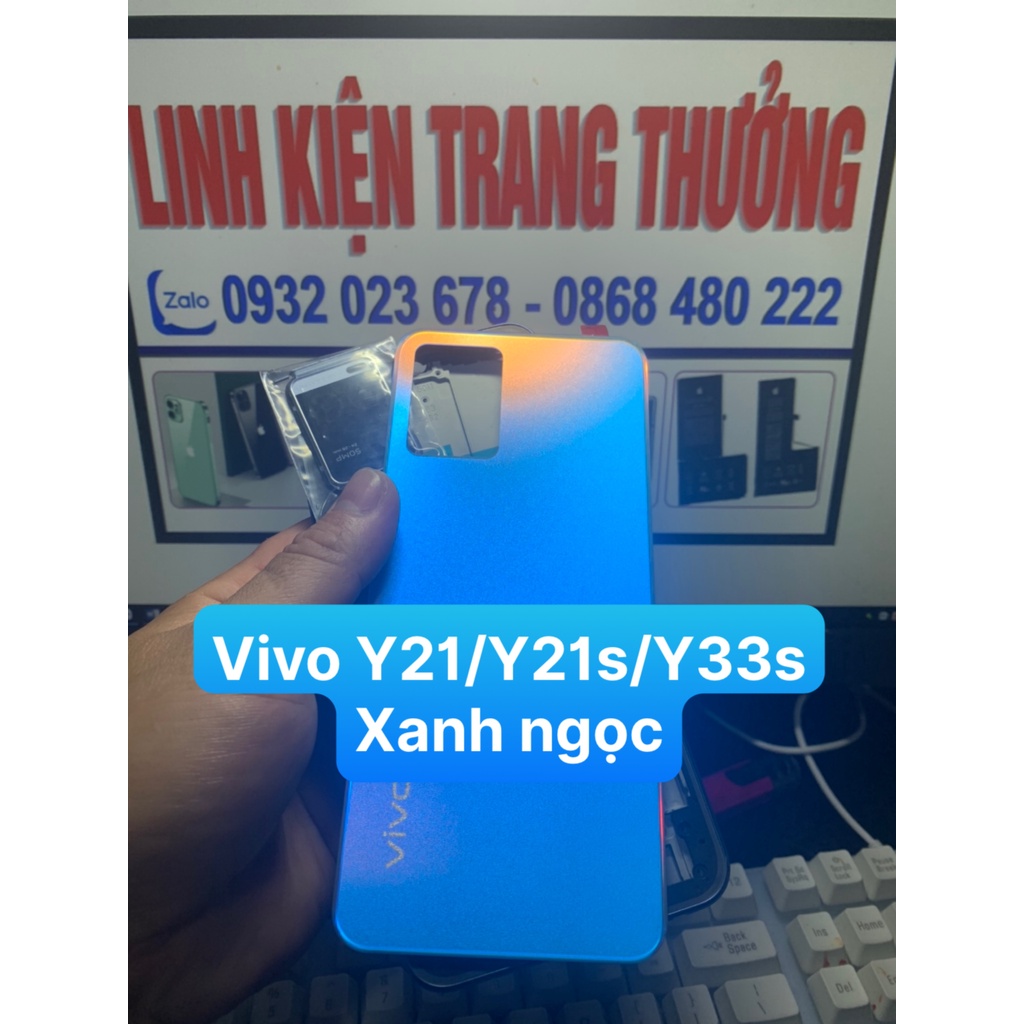 Bộ vỏ điện thoại zin hãng vivo Y21 / Y21s / Y33s Gồm xương, lưng, phím bấm, kính camera