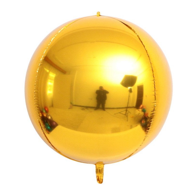 Bong bóng tráng nhôm 4D 10 inch/ 22 inch trang trí tiệc sinh nhật