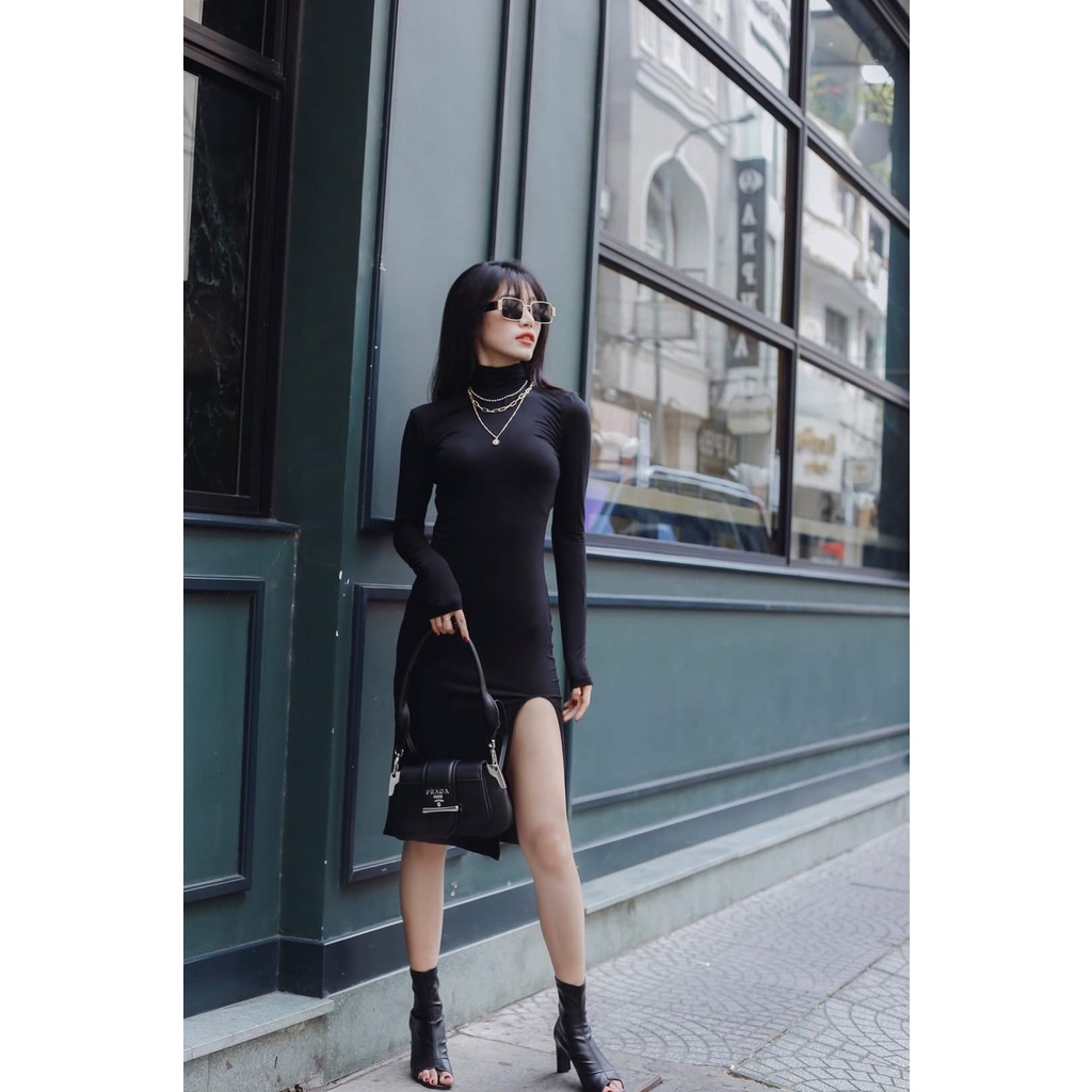 Đầm nữ bút chì của thương hiệu sugar Lolita, màu đen