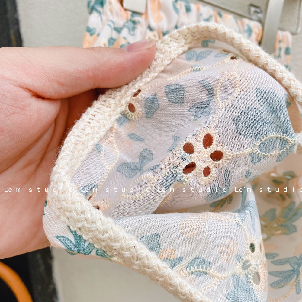 Set Đồ Mùa Hè 5 Món Gồm Áo Sơ Mi Cotton Trơn + Quần Ngắn Thoải Mái Phong Cách Hàn Quốc Cho Bé Gái