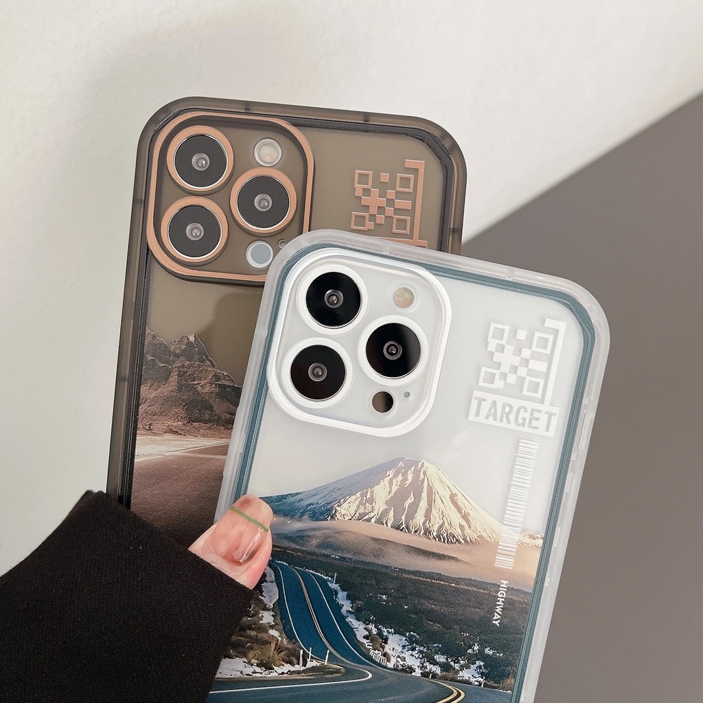 Ốp Điện Thoại Họa Tiết Núi Tuyết Cho iphone 13 Pro Max i13 13pro 11ProMax i11 iX XS Max XR 7plus 8plus 12Pro 12 Pro Max