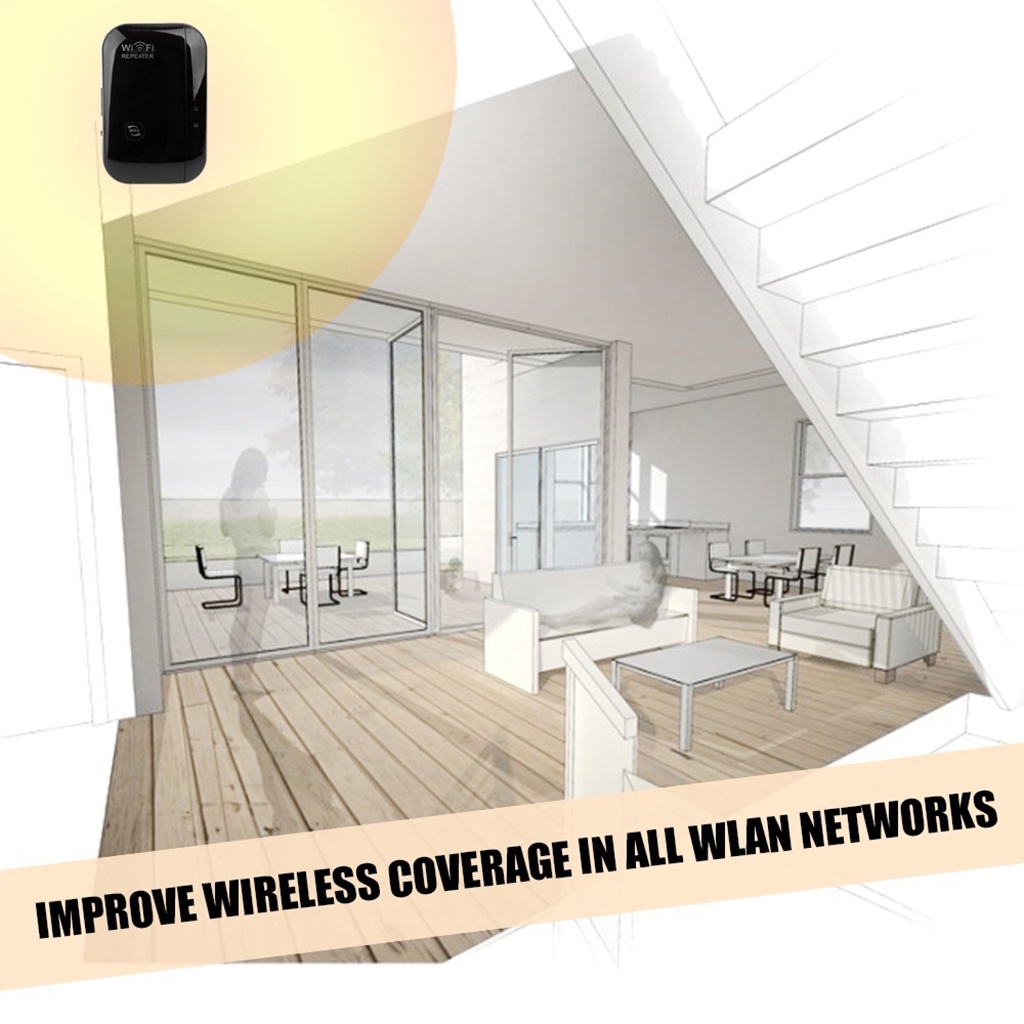 [giá giới hạn] Wireless Repeater Wifi Extender 300Mbps 802.11N Booster Long Range US Plug | BigBuy360 - bigbuy360.vn