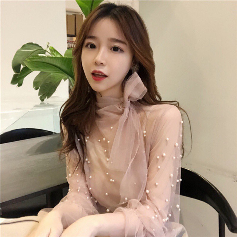 Áo kiểu đính hột thời trang