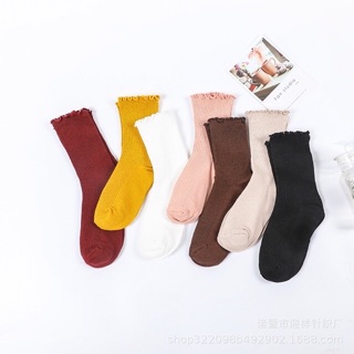 [Sỉ lẻ] Tất xoè cổ cao Korea