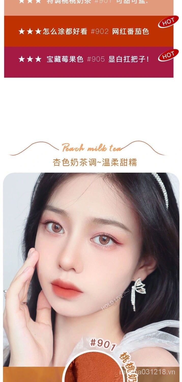 (Hàng Mới Về) Son Kem Hold Live Tông Nhung Lì Trong Suốt | BigBuy360 - bigbuy360.vn
