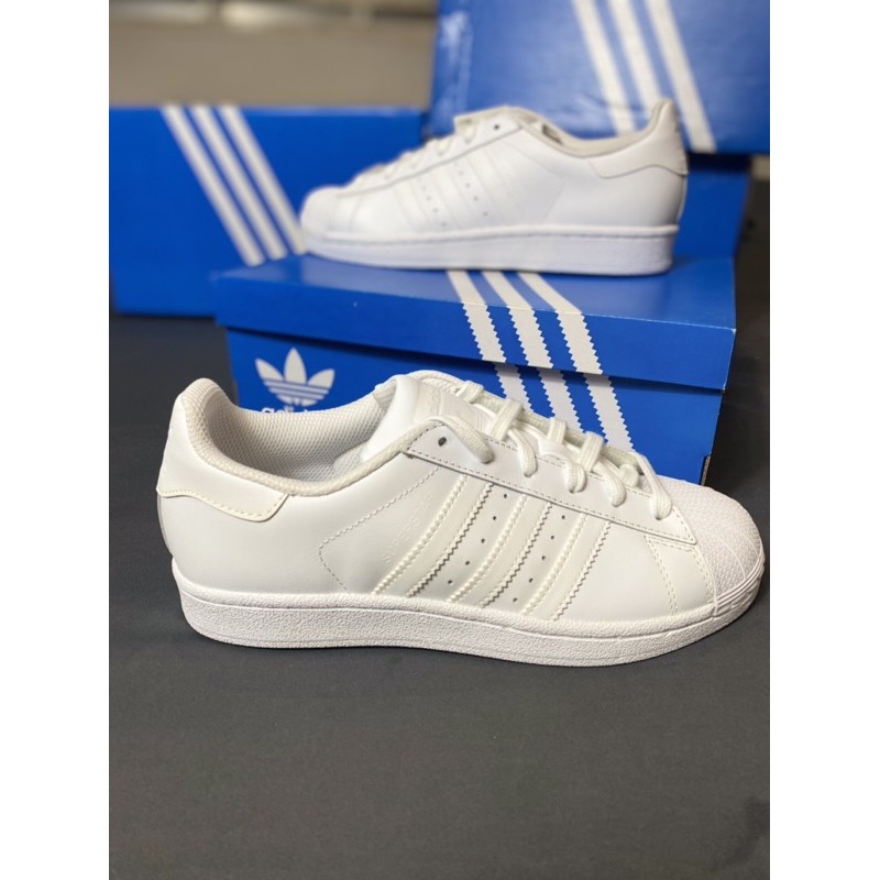 💙Xã Lỗ 💙Thanh Lý Tồn Kho 💙Giày Adidas 3 Sọc Trắng AllWhite Chính Hãng Adidas