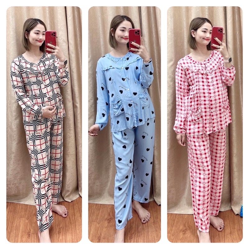 Bộ đồ bầu và sau sinh chất lanh lụa cực mát,hàng loại 1