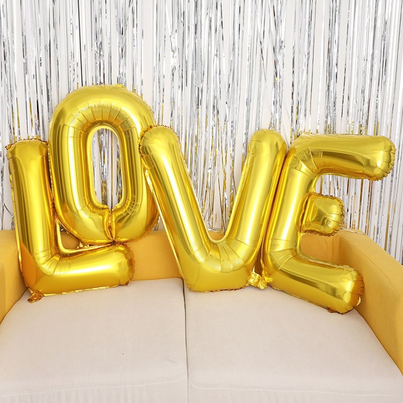 ( size Đại 80cm) Bóng chữ LOVE trang trí sinh nhật, tiệc cưới #TrangTriSinhNhat