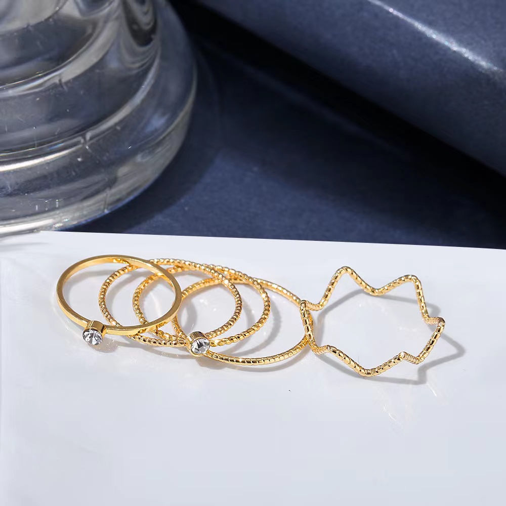 Nhẫn thiết kế đơn giản thời trang mới của Hàn Quốc dành cho nữ