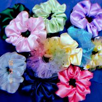 Scrunchies phi bóng/lụa