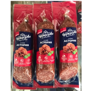 Salami hun khói Nga - Salami cây 225g hàng nội địa