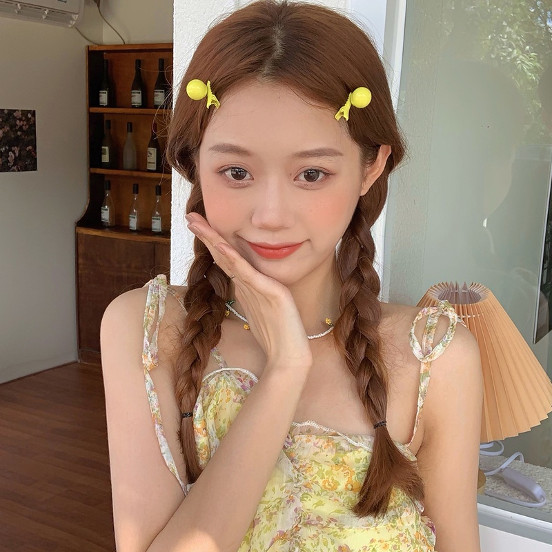 Kẹp tóc nhỏ nhắn màu kẹo dễ thương phong cách mùa hè