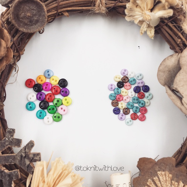 [SALE SỐC] Khuy NHỰA 4mm-6mm mix màu