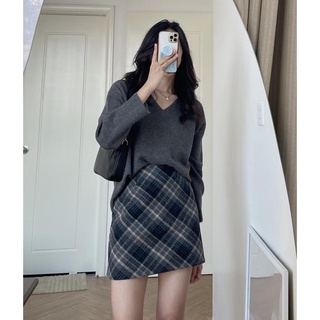 (ảnh thật) Audrey Len cổ tim trơn 955