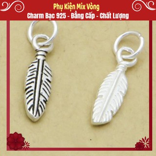 [Phụ Kiện Mix Vòng] Charm bạc 925 Lá AH148