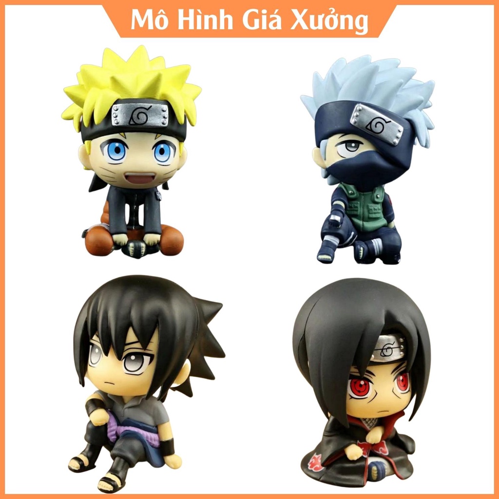 Mô hình Naruto chibi Naruto Sasuke Itachi Kakashi cao 9cm siêu dễ thương figure Anime naruto , mô hình giá xưởng