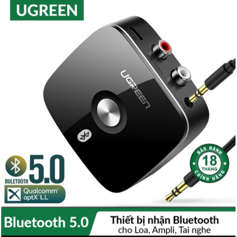 Bộ Thu Bluetooth 5.0 Cho Loa Amly UGREEN 40759 - Hàng Chính Hãng