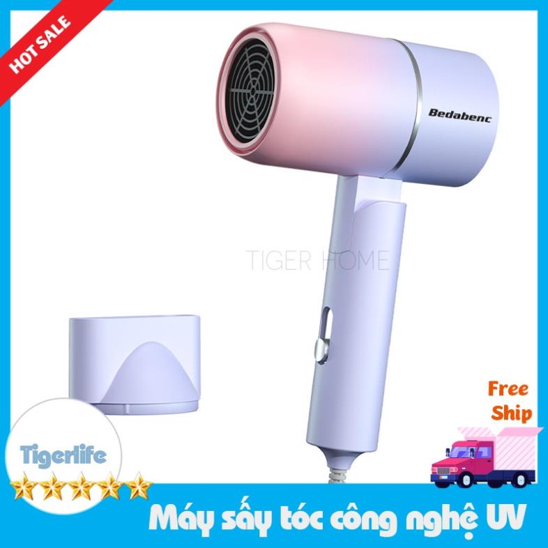 Máy sấy tóc mini công nghệ UV Light mới giúp tóc mềm mượt và nhanh khô công xuất 1000w-1200w