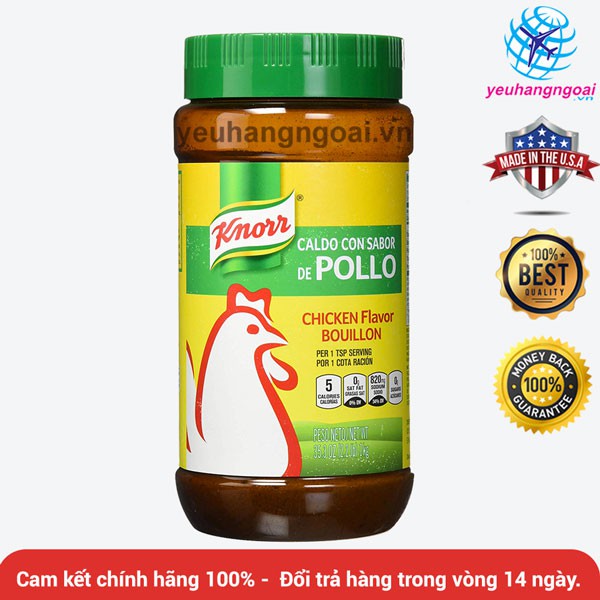 Hạt nem Knorr gà -Kitchen Flavor Bouillon 1.14kg nhập từ Mỹ (ĐẢM BẢO CHÍNH HÃNG MỸ 100%).