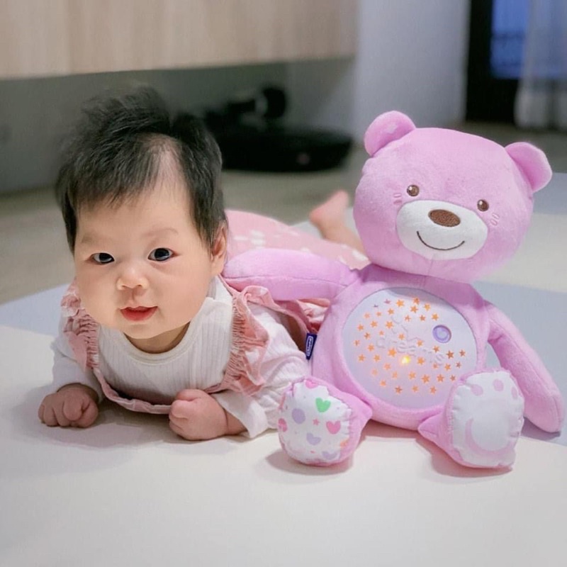 Gấu ôm phát nhạc Chicco - Bạn đồng hành giúp con giấc ngủ dịu êm