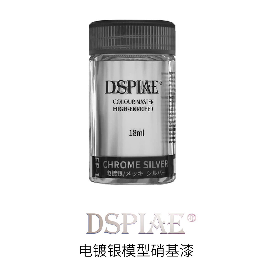 SƠN MÔ HÌNH DSPIAE - COLOUR MASTER HIGH-ENRICHED - PLATING COLOR CHROME SILVER