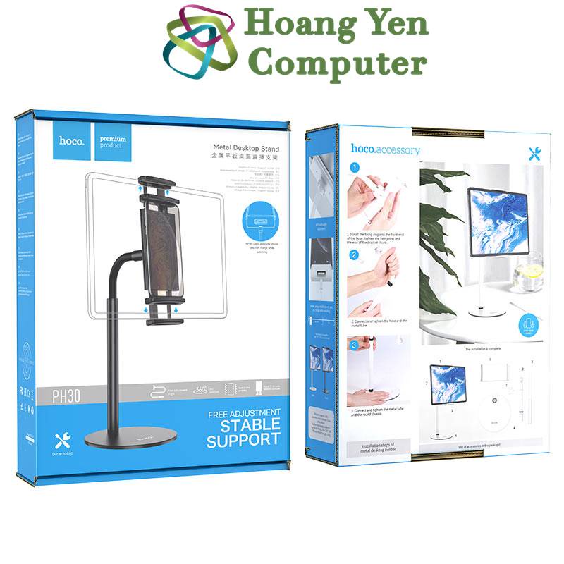 Giá Đỡ Điện Thoại Để Bàn Hoco PH30, Chất Liệu Chắc Chắn - BH 3 Tháng (MÀU SẮC NGẪU NHIÊN) - Hoàng Yến Computer