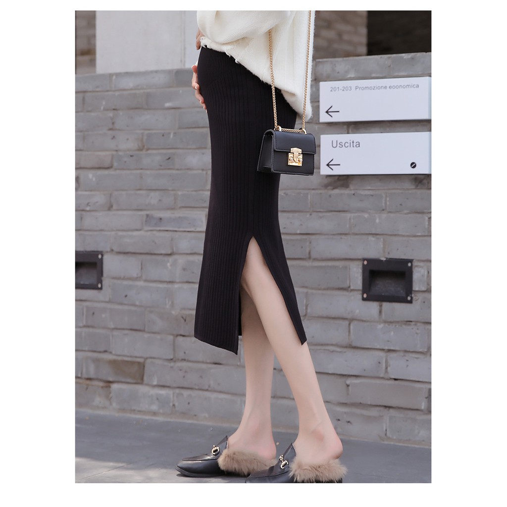 Chân Váy Bầu Len Xinh CVB70