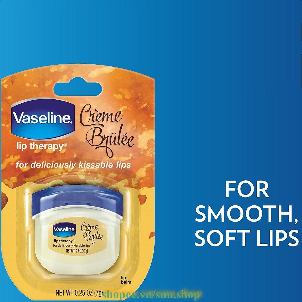 Dưỡng Môi Vaseline 7g Creme Brulee suu.shop cam kết 100% chính hãng | BigBuy360 - bigbuy360.vn