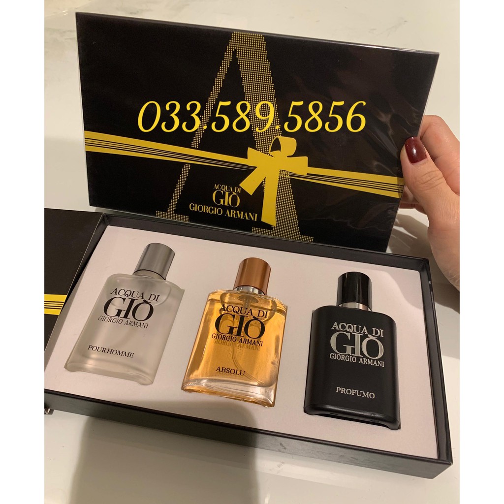 BỘ BA NƯỚC HOA ACQUA DI GIO HƯƠNG THƠM SANG TRỌNG ĐẲNG CẤP ❤️ FREESHIP ❤️ - GIACUCSOC | Thế Giới Skin Care
