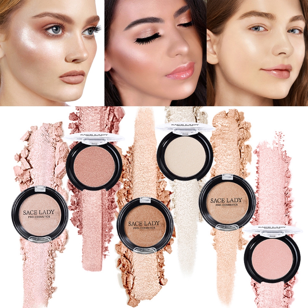 [Hàng mới về] Phấn má hồng với 6 màu bắt sáng tùy chọn có khả năng phục hồi