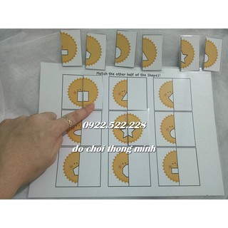 HỌC LIỆU CHO BÉ – Matching ông mặt trời mang hình dạng bên trong khác nhau