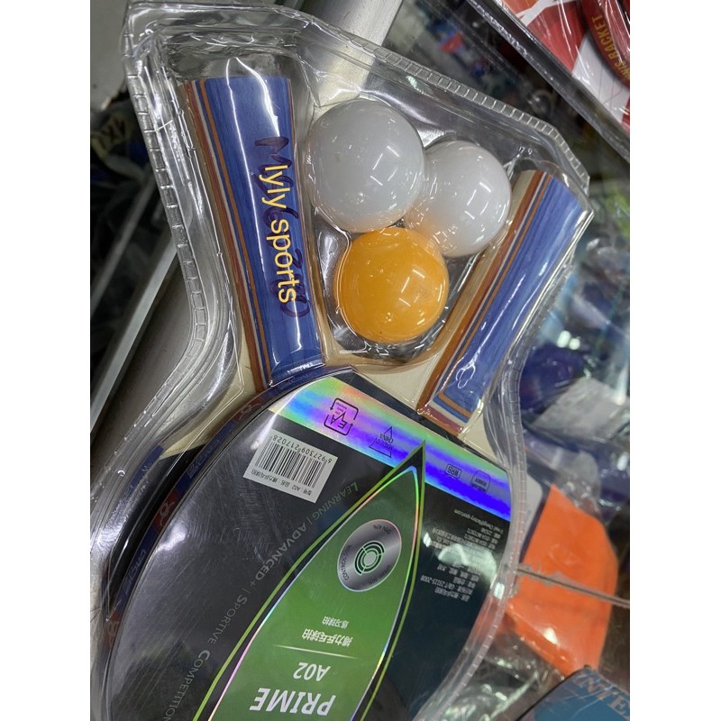 Vợt Bóng Bàn (1 Cặp) Tặng Kèm 3 Trái Bóng dành cho trẻ em và người mới - LYLYSPORTS