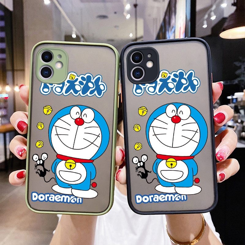 Ốp Điện Thoại Silicone Mềm Nhám Chống Sốc In Hình Doraemon Cho OPPO Reno 6 4G Reno 6Z 5G
